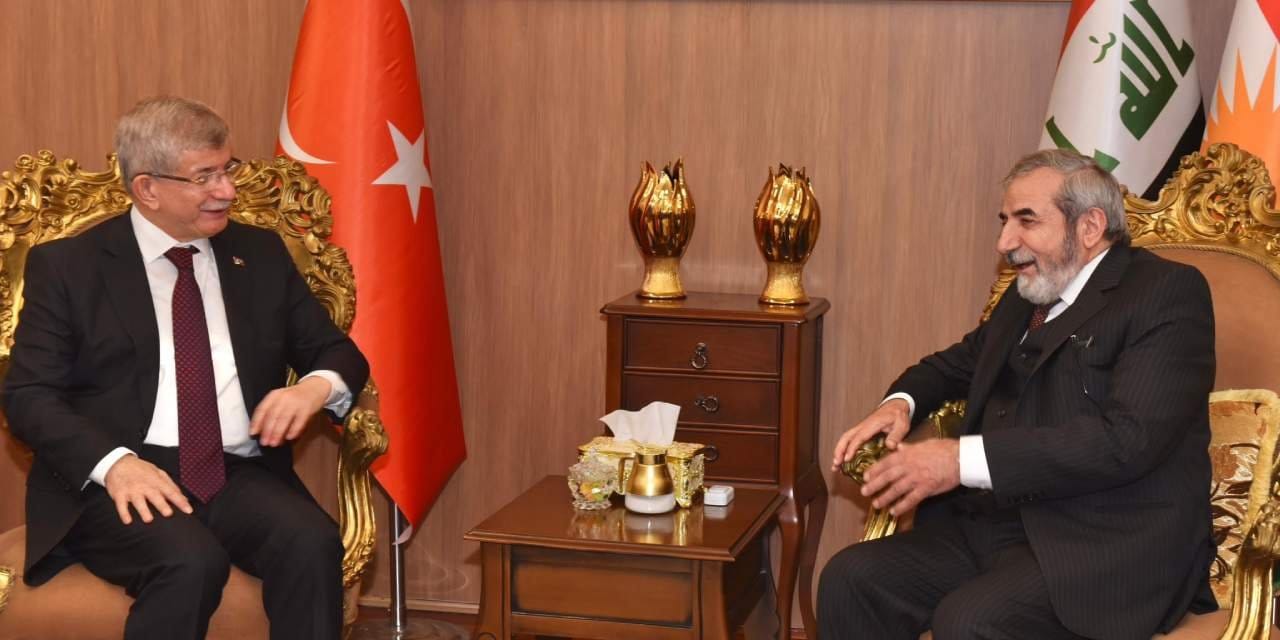 Ahmet Davutoğlu KİBP liderini ziyaret etti