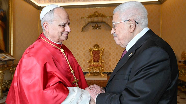 Papa 14. Leo ile Filistin Devlet Başkanı Abbas görüştü