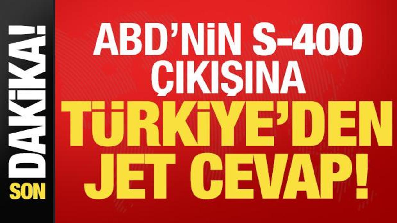 Son dakika: Türkiye’den Tom Barack’ın ‘S-400’ sözlerine jet cevap geldi!