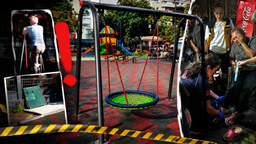Avcilarda park yenilendi kurulan salincakta 5 gunde 4 kisi yaralandi LmfA3g8m